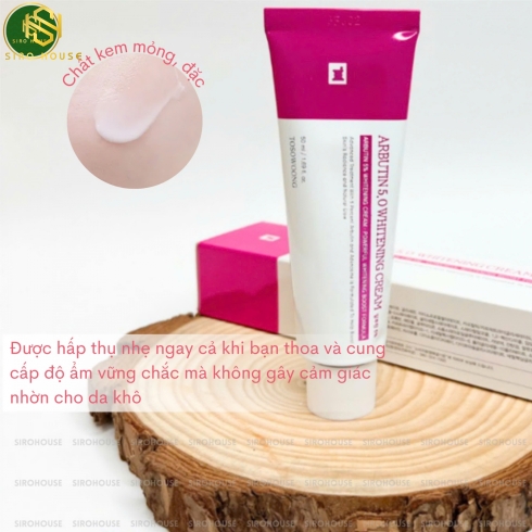 Kem dưỡng trị nám TOSOWOONG Arbutin 5.0 Whitening Cream 50mL 