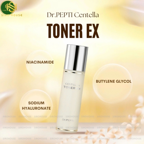 Nước cân bằng da DR.PEPTI+ Centella Toner Ex 180mL