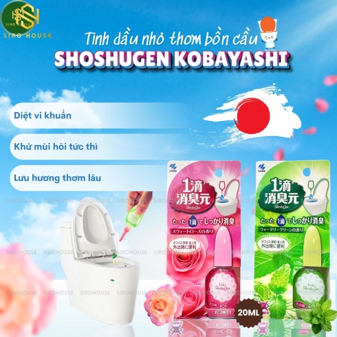 Nước nhỏ thơm bồn cầu KOBAYASHI Hoshugen 20ml 