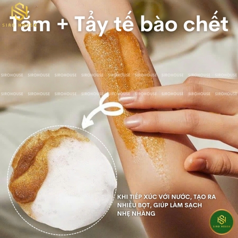 Tẩy tế bào chết toàn thân Plu Body Scrub Pink Floral 200g 