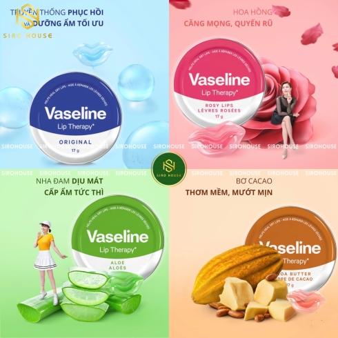Sáp dưỡng môi VASELINE Lip Therapy  hộp thiếc 20g.