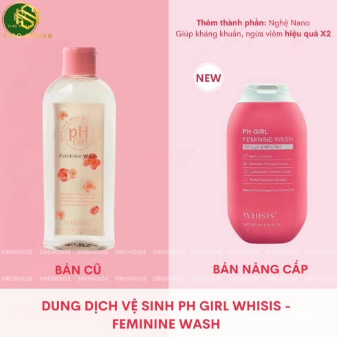 Dung dịch vệ sinh WHISIS PH Girl Feminine Wash 200mL
