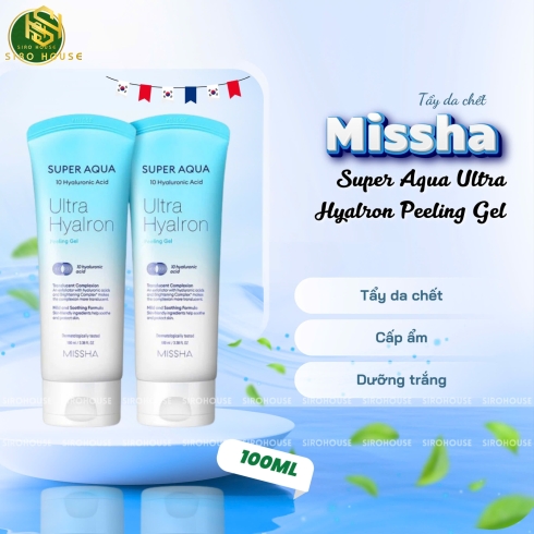 Gel tẩy da chết MISSHA Super Aqua Ultra Hyalron 100mL