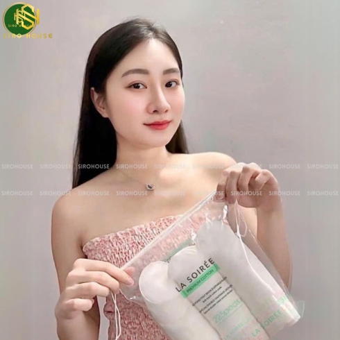 Bông tẩy trang LA SOIRÉE 225 miếng tròn