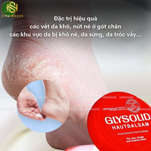 Kem nẻ GLYSOLID Hautbalsam chống da khô nứt nẻ 100mL