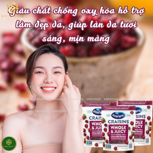 Nam việt quất sấy OCEAN SRAY Craisins Dried Cranberries 1.81kg