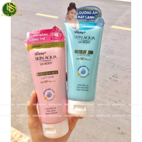 Sữa dưỡng thể chống nắng mát lạnh Sunplay SKIN AQUA 150g