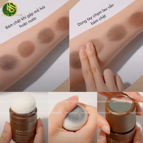 Phấn che hói THE FACE SHOP Quick Hair Puff 7g