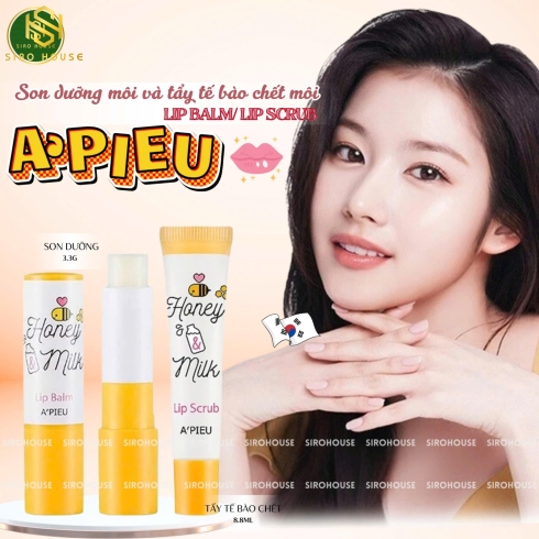 Son Dưỡng Môi Và Tẩy Tế Bào Chết A’PIEU 3.3g & 8ml