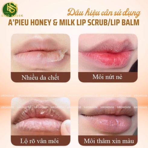 Son Dưỡng Môi Và Tẩy Tế Bào Chết A’PIEU 3.3g & 8ml