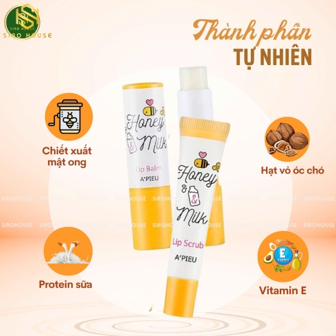 Son Dưỡng Môi Và Tẩy Tế Bào Chết A’PIEU 3.3g & 8ml