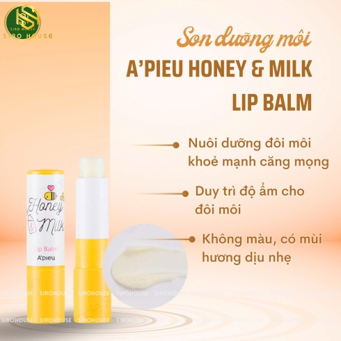 Son Dưỡng Môi Và Tẩy Tế Bào Chết A’PIEU 3.3g & 8ml