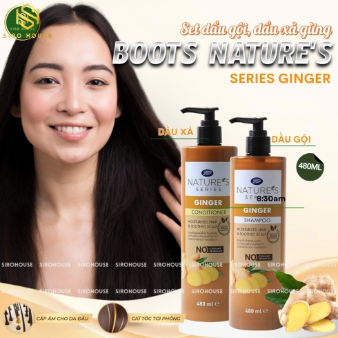 Bộ gội xả gừng BOOTS NATURE