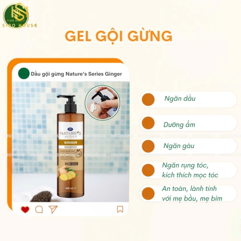 Bộ gội xả gừng BOOTS NATURE