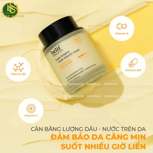  Mặt nạ ngủ BELIF Super Knights-Multi Vitamin Mask 75mL