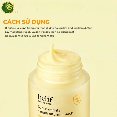  Mặt nạ ngủ BELIF Super Knights-Multi Vitamin Mask 75mL