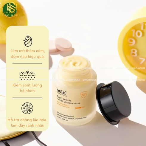  Mặt nạ ngủ BELIF Super Knights-Multi Vitamin Mask 75mL