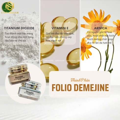Kem dưỡng ngừa nám, tàn nhang DEMEJINE ngày-đêm 20g