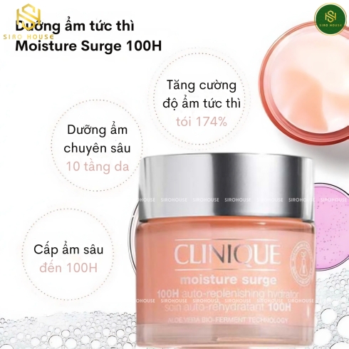 Kem dưỡng ẩm CLINIQUE Moisture Surge 100H 200mL