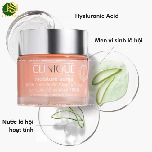 Kem dưỡng ẩm CLINIQUE Moisture Surge 100H 200mL