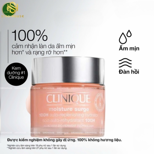 Kem dưỡng ẩm CLINIQUE Moisture Surge 100H 200mL