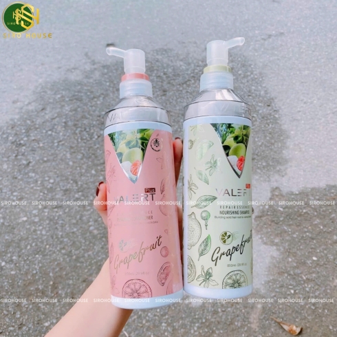 Bộ gội xả bưởi VALERT Plus Grape Fruit 850mL x 2