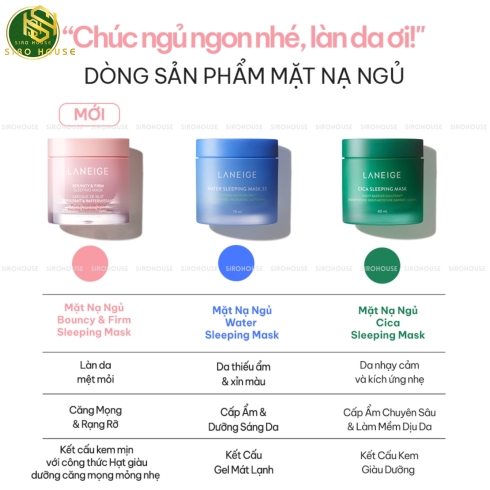 Mặt nạ ngủ LANEIGE Bouncy & Firm Sleeping Mask 10mL