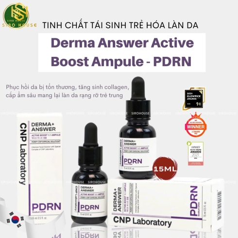 Tinh chất hỗ trợ tái sinh CNP Pdrn Derma Answer Active Boost Ampule 15mL
