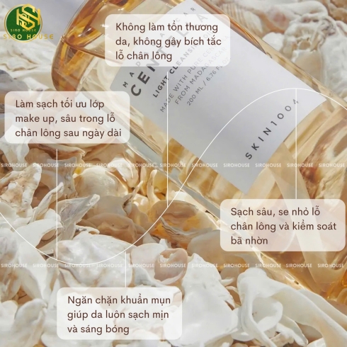 Dầu tẩy trang SKIN1004 Madagascar Centella Light Cleansing Oil 200mL