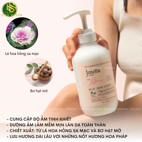 Sữa dưỡng thể JMELLA No.01 Blooming Peony Body Lotion 500mL