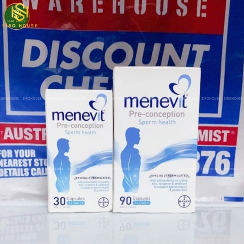 Viên uống hỗ trợ sinh sản cho nam giới MENEVIT 30v
