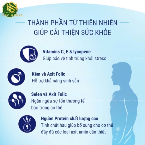 Viên uống hỗ trợ sinh sản cho nam giới MENEVIT 30v
