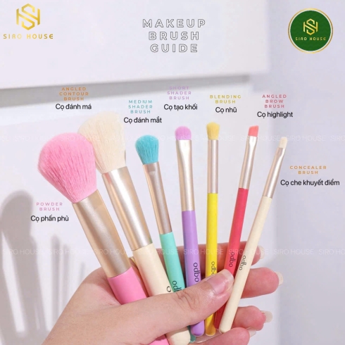 Bộ cọ 7 cây màu ODBO Perfect Brush Beauty Tools #OD8-193