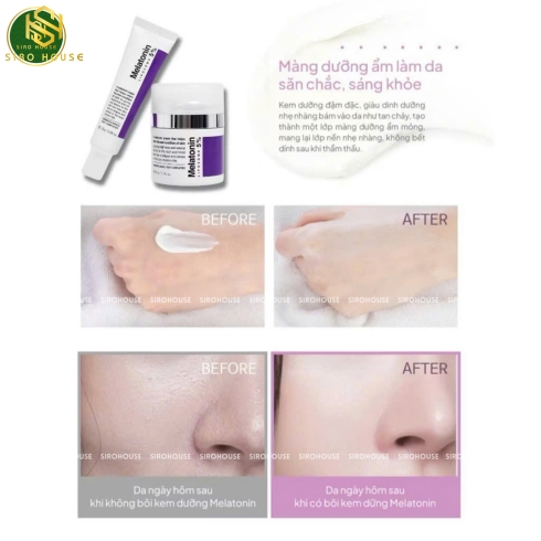 Kem dưỡng mờ nám, chống lão hóa Melatonin Liposome 5% Cream 50g