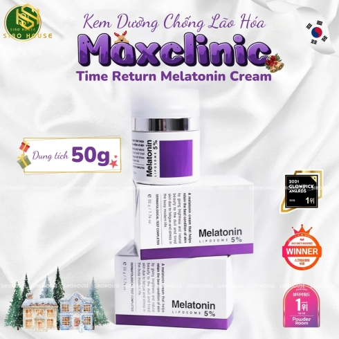 Kem dưỡng mờ nám, chống lão hóa Melatonin Liposome 5% Cream 50g