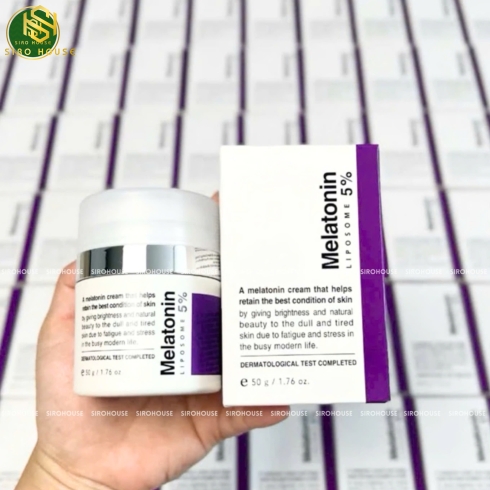 Kem dưỡng mờ nám, chống lão hóa Melatonin Liposome 5% Cream 50g