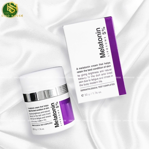 Kem dưỡng mờ nám, chống lão hóa Melatonin Liposome 5% Cream 50g