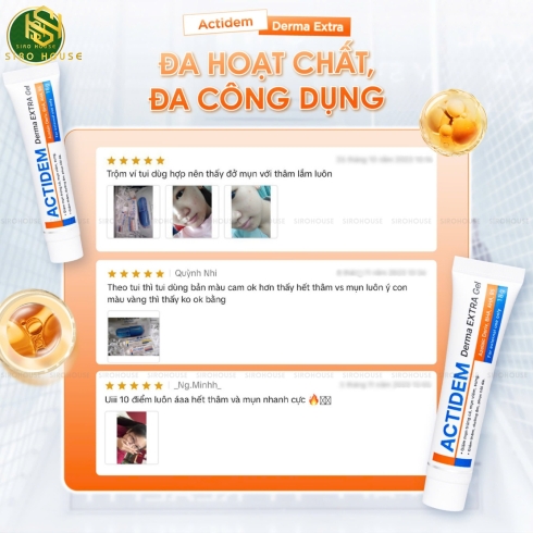 Gel giảm mụn ACTIDEM Derma Extra Gel 18g 