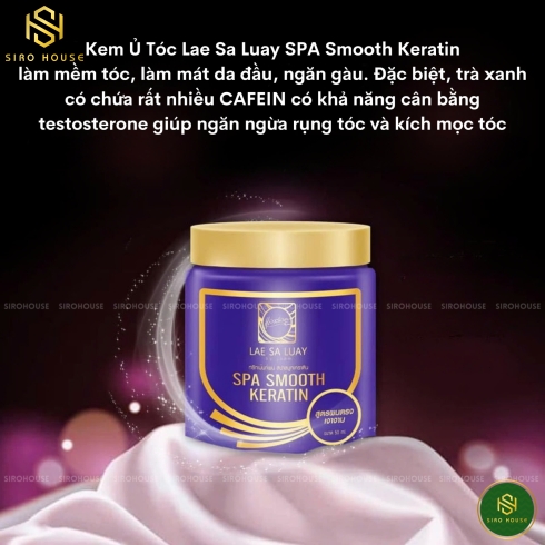 Kem ủ tóc LAE SA LUAY Spa Smooth Keratin 250mL