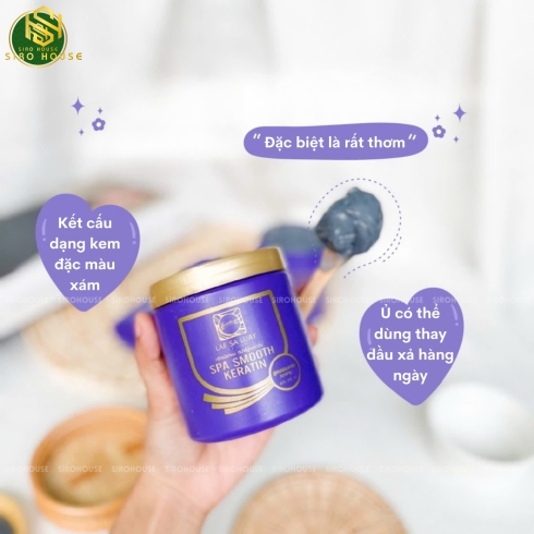 Kem ủ tóc LAE SA LUAY Spa Smooth Keratin 250mL
