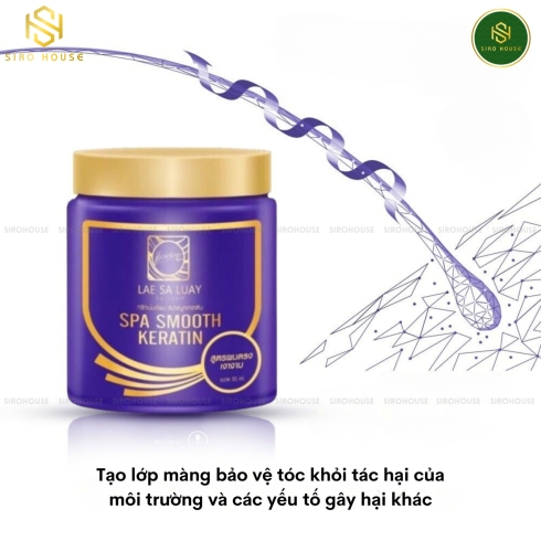 Kem ủ tóc LAE SA LUAY Spa Smooth Keratin 250mL
