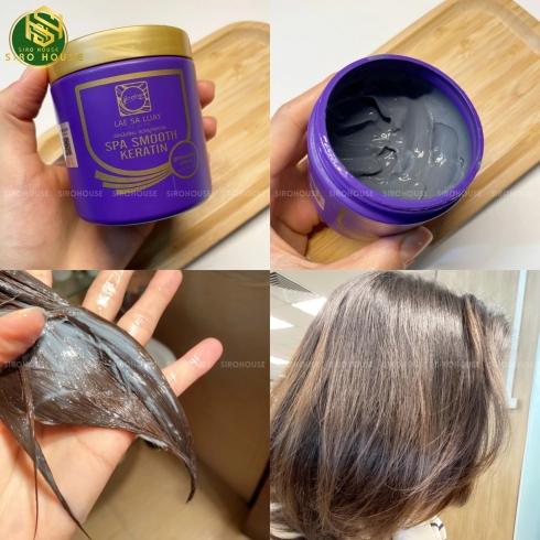Kem ủ tóc LAE SA LUAY Spa Smooth Keratin 250mL