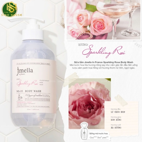  Sữa tắm nước hoa JMELLA In France 500ml & 1000ml