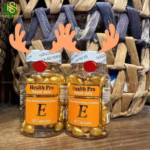 Viên nang bôi dưỡng da vitamin E sữa ong chúa HEALTH PRO Royal Jelly E 90 viên