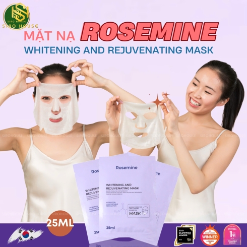Mặt nạ ROSEMINE Whitening And Rejuvenating Mask 25ml