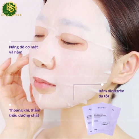 Mặt nạ ROSEMINE Whitening And Rejuvenating Mask 25ml
