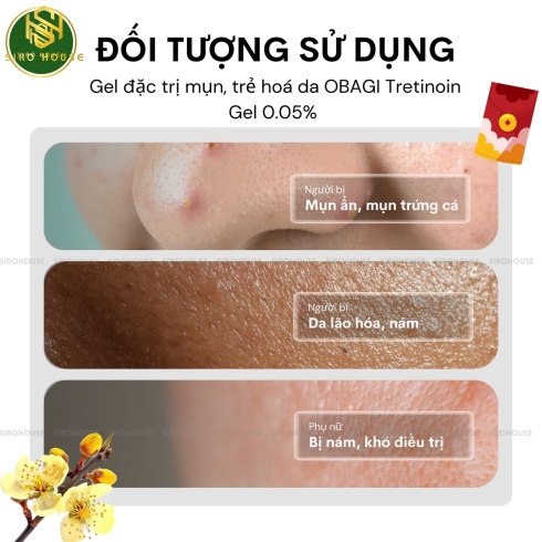 Gel đặc trị mụn, trẻ hoá da OBAGI Tretinoin Gel 0.05% 20g 