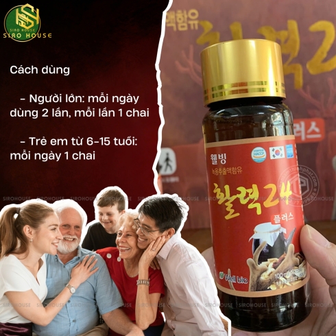 Nước hồng sâm lộc nhung hươu WELL BIO TECH 100mL x 10 chai  