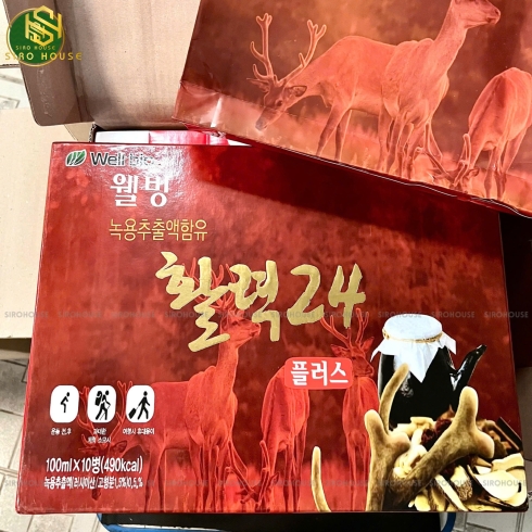 Nước hồng sâm lộc nhung hươu WELL BIO TECH 100mL x 10 chai  