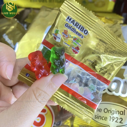 Kẹo dẻo trái cây HARIBO Goldbears Mỹ 125 gói 